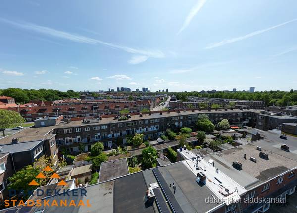 Luchtfoto van daken en dakgoten in Stadskanaal Luchtfoto van daken en dakgoten in Stadskanaal