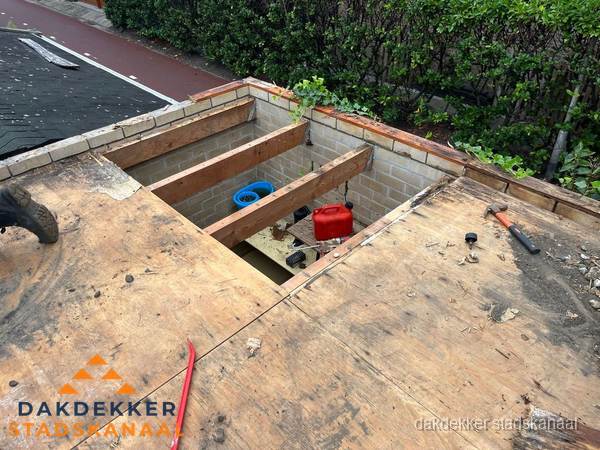 Plat dak vervangen met open constructie in Stadskanaal